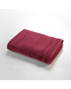 Drap de douche 70 x 130 cm eponge unie tendresse Rubis