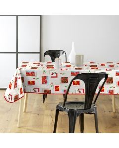 Nappe rectangle 140 x 240 cm pvc photoprint Tulipe