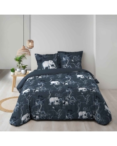 Housse de couette 240 x 220 cm + 2 taies 100% coton Zambi