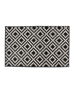 Tapis rectangle 50 x 80 cm bouclette losibi Noir