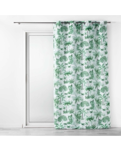 Rideau a oeillets 140 x 260 cm polyester imprime amazonia Vert