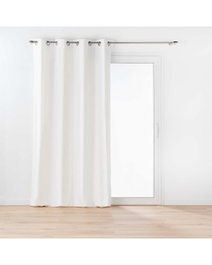 Rideau a oeillets 135 x 260 cm coton recyclé Twily Blanc
