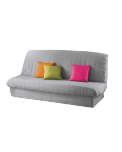 Housse de clic clac mat. 120 à 140 cm - 185 à 200 cm polye. uni essentiel Gris
