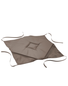 Galette 4 rabats 36 x 36 x 3.5 cm polyester uni essentiel Taupe