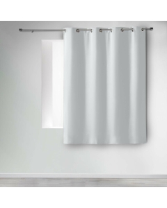 Rideau a oeillets 140 x 180 cm occultant uni occult Neige