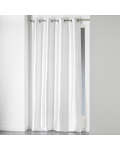 Rideau a oeillets 140 x 240 cm shantung uni shana Blanc