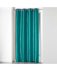 Rideau a oeillets 140 x 240 cm shantung uni shana Bleu