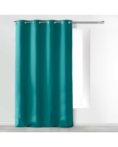 Rideau a oeillets 140 x 260 cm microfibre unie absolu Bleu