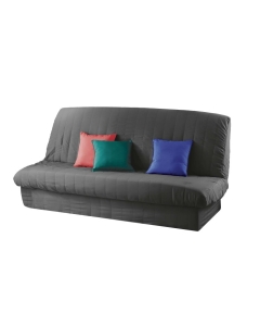 Housse de clic clac mat. 120 à 140 cm - 185 à 200 cm polye. uni essentiel Beton