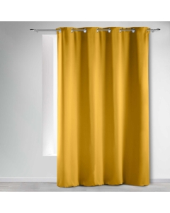 Rideau occultant 135 x 280 cm uni Jaune Miel