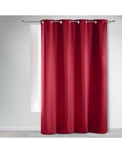 Rideau occultant 135 x 280 cm uni occult Carmin