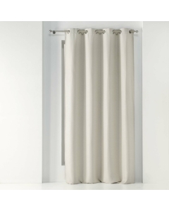 Rideau a oeillets 135 x 240 cm occultant tisse tramina Naturel
