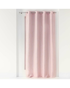 Rideaux a oeillets 140 x 260 cm domea Rose/or