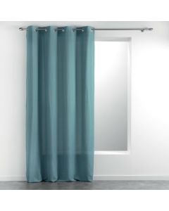 Rideau a oeillets 140 x 280 cm tisse uni meliane Bleu