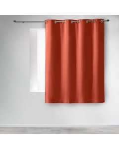 Rideau occultant petite hauteur 135 x 180 cm uni occult Orange