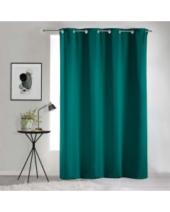 Rideau occultant grande hauteur 135 x 280 cm Uni Vert