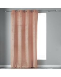 Rideau tamisant a oeillets 140 x 240 cm velours Velvetine Dragée