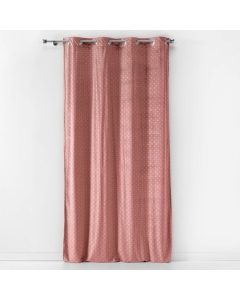 Rideau tamisant a oeillets 140 x 240 cm velours imprimé or bellagold Rose