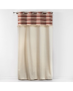 Rideau tamisant en coton 140 x 240 cm Atlas Terracotta