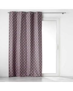 Rideau a oeillets 135 x 260 cm 100% occultant/microfibre imp. surya Gris
