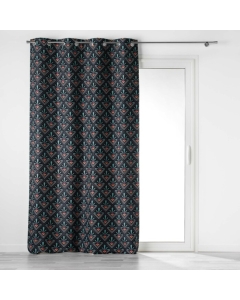 rideau a oeillets 135 x 260 cm 100% occultant/microfibre imp. yuko