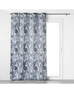 Rideau a oeillets 140 x 260 cm jacquard faggy Bleu