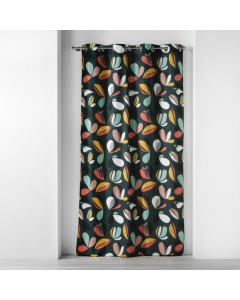 Rideau en coton imprimé 140 x 240 cm Panaflore vert