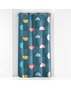 Rideau a oeillets 140 x 260 cm polyester imprime pop art Sans
