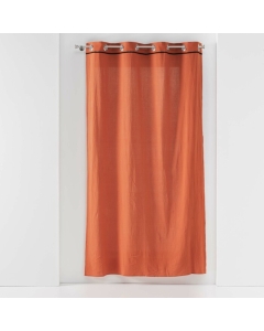 Rideau à oeillets 140 x 240 cm  Coton lavé Linette Terracotta