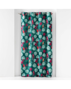 Rideau a oeillets 140 x 260 cm polyester imprime caracas Bleu