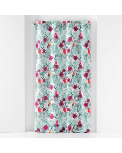 Rideau a oeillets 140 x 260 cm polyester imprime caracas Blanc