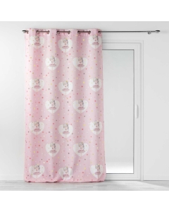 Rideau a oeillets 140 x 260 cm polyester imprime metallise petite etoile Sans