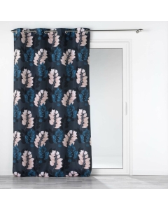 Rideau à oeillets 140 x 260 polyester imprimé Belline Bleu