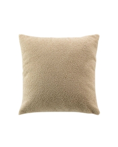 COUSSIN DEHOUSSABLE COMPRESSE 45 x 45 CM BOUCLETTE UNIE WOOLY BEIGE