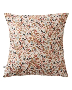 Taie d'oreiller 60 x 60 cm gaze de coton imprimée capucine pampa Naturel