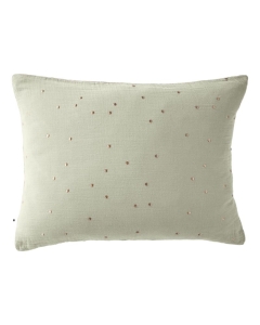 taie d'oreiller 50 x 70 cm gaze de coton gaïa chic eucalyptus