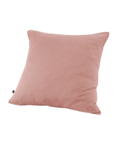 Taie d'oreiller en double gaze de coton – 60 x 60 cm – Gaïa Rose pêche
