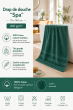 Drap de Douche Spa 70 x 140 cm 100% Coton 400 gr/m² - Emeraude