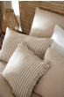 Coussin Déhoussable Gaze de Coton 45 x 45 cm Ficelle – LIVIA