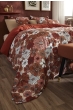 Housse de Couette Réversible 240 x 220 cm Double Gaze de Coton 125 g/m² Alba Terracotta