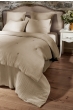 Bout de lit 90 x 220 cm Quadruple Gaze de Coton Matelassé BELLA Ficelle