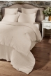 Bout de lit 90 x 220 cm Quadruple Gaze de Coton Matelassé BELLA Ficelle