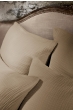 Taie d’oreiller BELLA 50x70 cm – Gaze de coton 220 g/m² – Ficelle