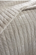 Couvre-lit 240 x 260 cm ALIX en coton jacquard - Sable