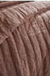 Couvre-lit 240 x 260 cm ALIX en coton jacquard - Terracotta