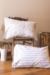 Taie d’oreiller 50 x 70 cm - 100 % coton 57 fils - Imprimé floral réversible NORA
