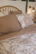 Taie d’oreiller 63 x 63 cm - 100 % coton 57 fils - Imprimé végétal JAVA