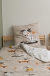 Parure de lit 1 place ISIDORE 140 x 200 cm – Réversible – 100% coton 57 fils