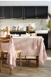 Nappe Rayée 150 x 350 cm Double Gaze de Coton Abricot – LIVIA