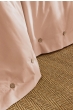 Housse de couette 240 x 220 cm + 2 taies 65 x 65 cm 100% percale de coton 120 fils PERRINE – Blush